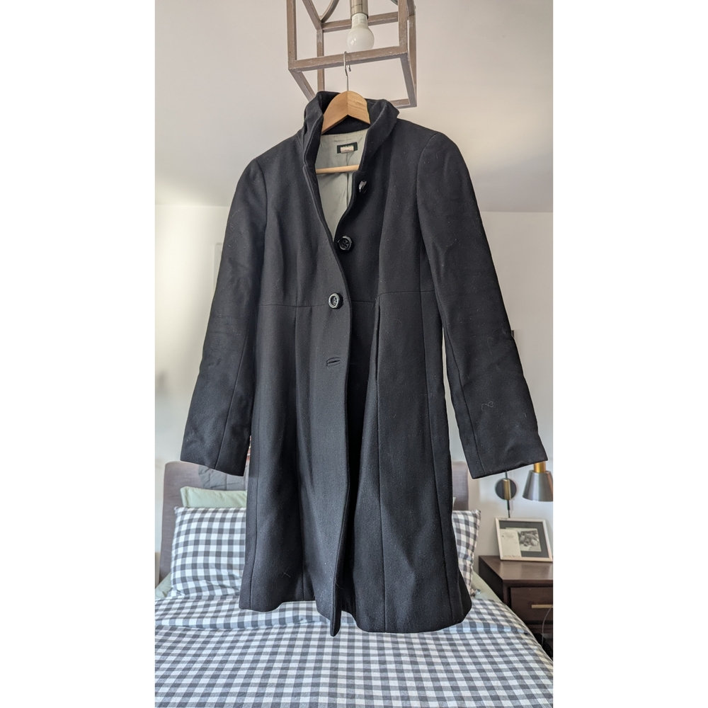 J. Crew Factory Elegant Black Trench Coat